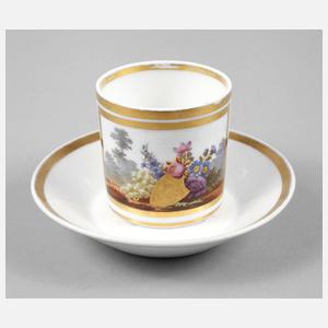 Vitrinentasse Biedermeier