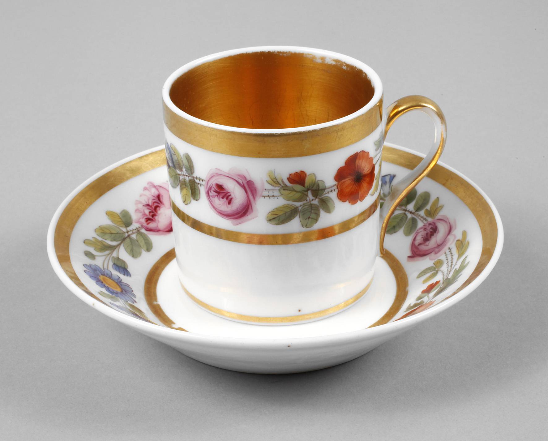 Vitrinentasse Biedermeier