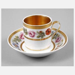 Vitrinentasse Biedermeier