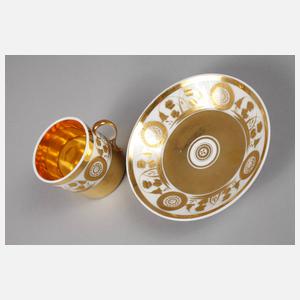 Vitrinentasse Biedermeier