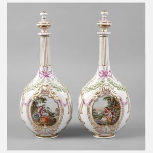 KPM Berlin Paar Flaschenvasen