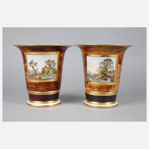 Paar Cachepots Biedermeier