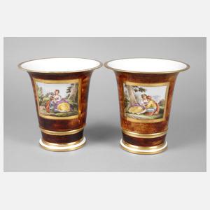 Paar Cachepots Biedermeier