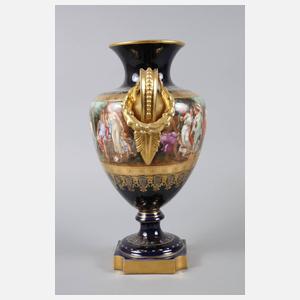 Prunkvase im Wiener Stil