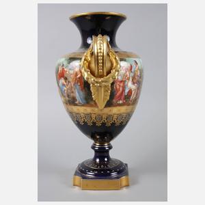 Prunkvase im Wiener Stil