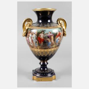 Prunkvase im Wiener Stil