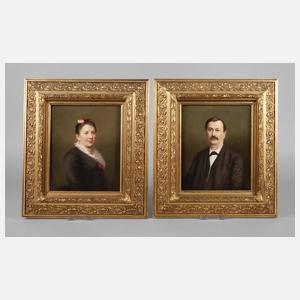 KPM Berlin Paar Porzellanbilder Ehepaarportrait