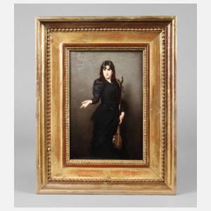 KPM Berlin Bildplatte Lautespielerin