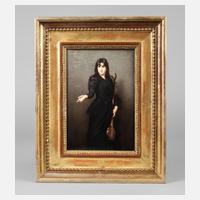 KPM Berlin Bildplatte Lautespielerin111