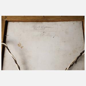 Große Porzellanbildplatte „Schmerzvergessen“