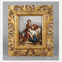 Große Porzellanbildplatte „Schmerzvergessen“111