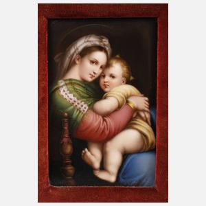 Bildplatte ”Madonna della Sedia”