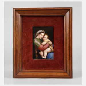 Bildplatte ”Madonna della Sedia”