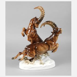 Hutschenreuther ”Große Steinbockgruppe”