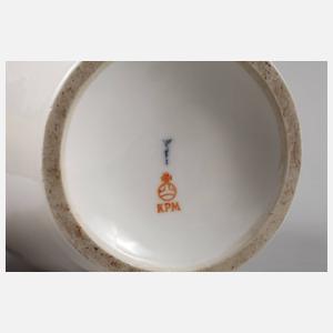 KPM Berlin Vase mit Blumenmalerei