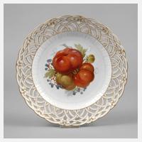 KPM Berlin Durchbruchteller Obstmalerei111