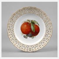 KPM Berlin Durchbruchteller Obstmalerei111