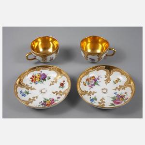 KPM Berlin Tête-à-Tête Blumenmalerei