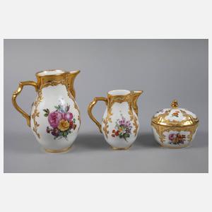 KPM Berlin Tête-à-Tête Blumenmalerei