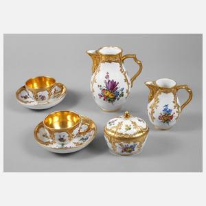 KPM Berlin Tête-à-Tête Blumenmalerei