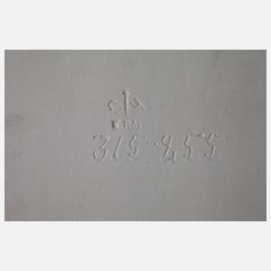 KPM Berlin Porzellanbildplatte Kakiemondekor