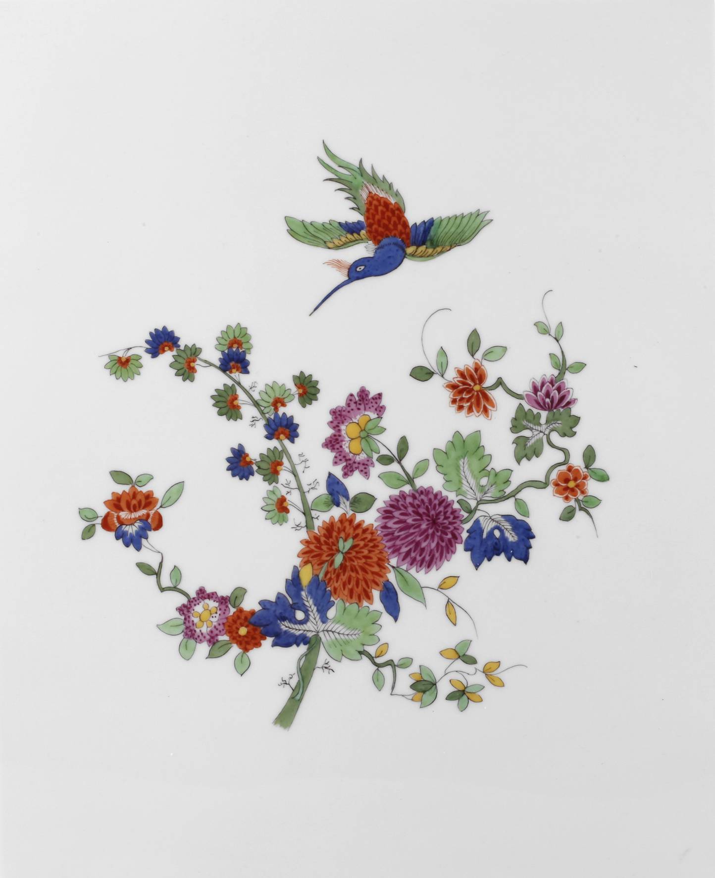 KPM Berlin Porzellanbildplatte Kakiemondekor