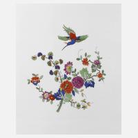 KPM Berlin Porzellanbildplatte Kakiemondekor111