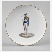 KPM Berlin Wandteller mit Offiziersabbildung111