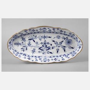 Meissen Teichert Fischplatte ”Zwiebelmuster”