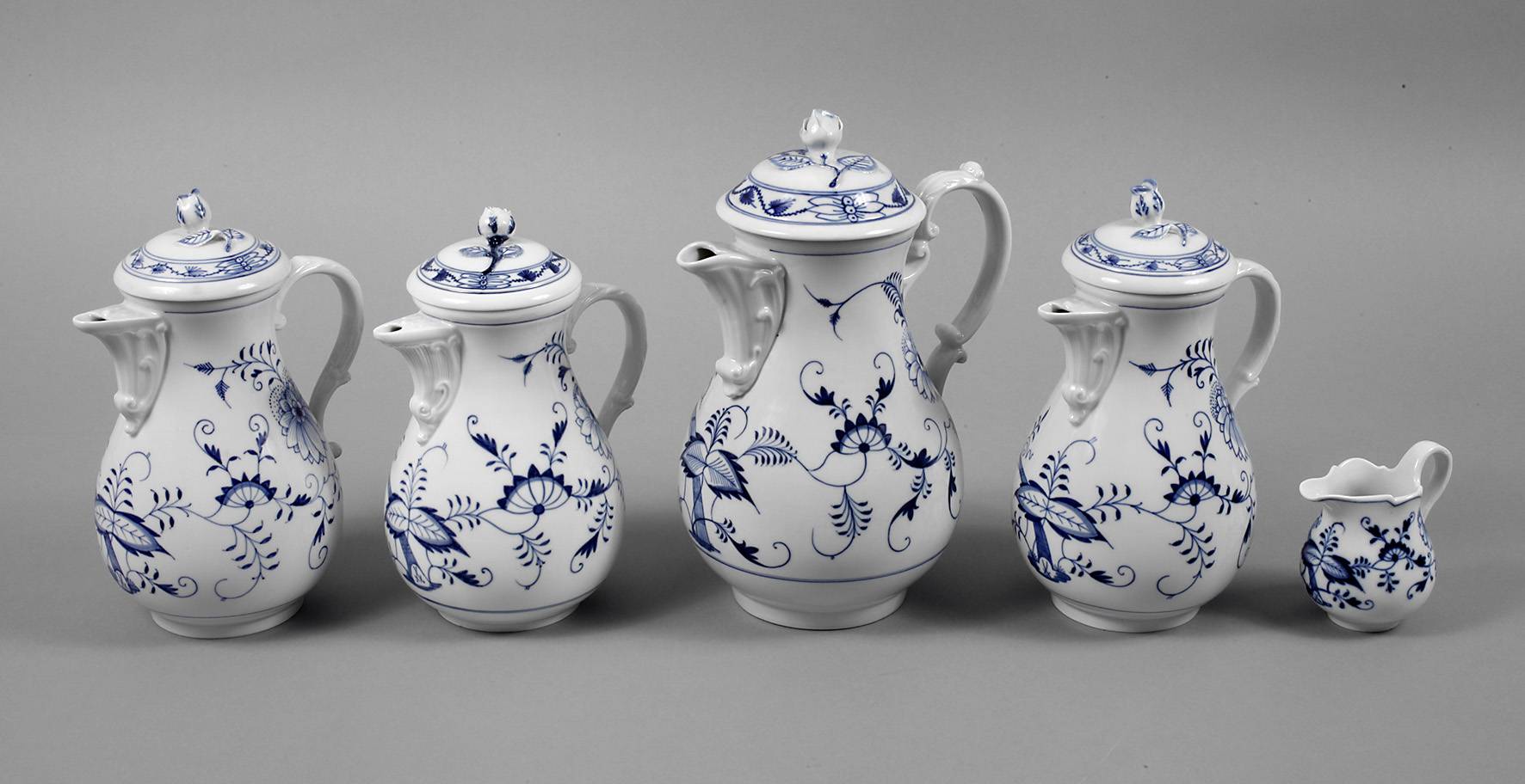 Meissen Konvolut Kannen ”Zwiebelmuster”