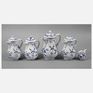 Meissen Konvolut Kannen ”Zwiebelmuster”