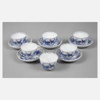 Meissen sechs Mokkatassen ”Zwiebelmuster”111