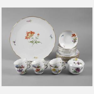 Meissen Restservice Blumenmalerei