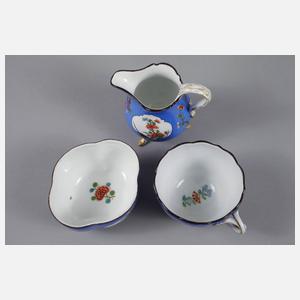 Meissen vier Teile Kakiemondekor