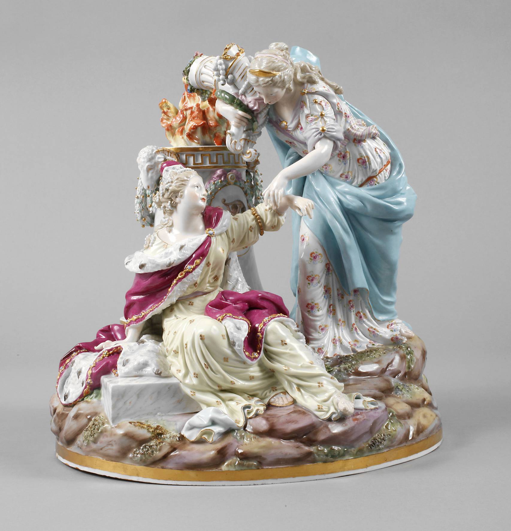 Meissen seltene Figurengruppe ”Allegorie – Der Frieden”