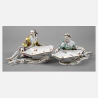 Meissen Paar figürliche Konfektschalen111