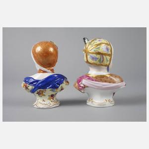 Meissen Paar Kinderbüsten