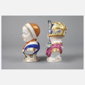 Meissen Paar Kinderbüsten