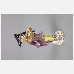 Meissen Waldhornbläser aus der Affenkapelle