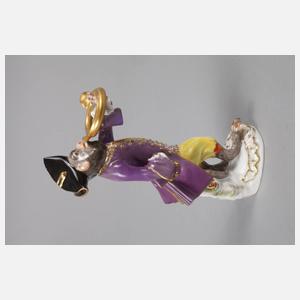 Meissen Waldhornbläser aus der Affenkapelle