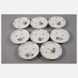 Nymphenburg Kaffee-/Teeservice Blumenmalerei