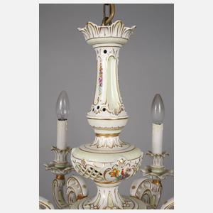 Josef Obermaier Deckenleuchter im Rokokostil