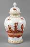 Potschappel Deckelvase Chinoiserie