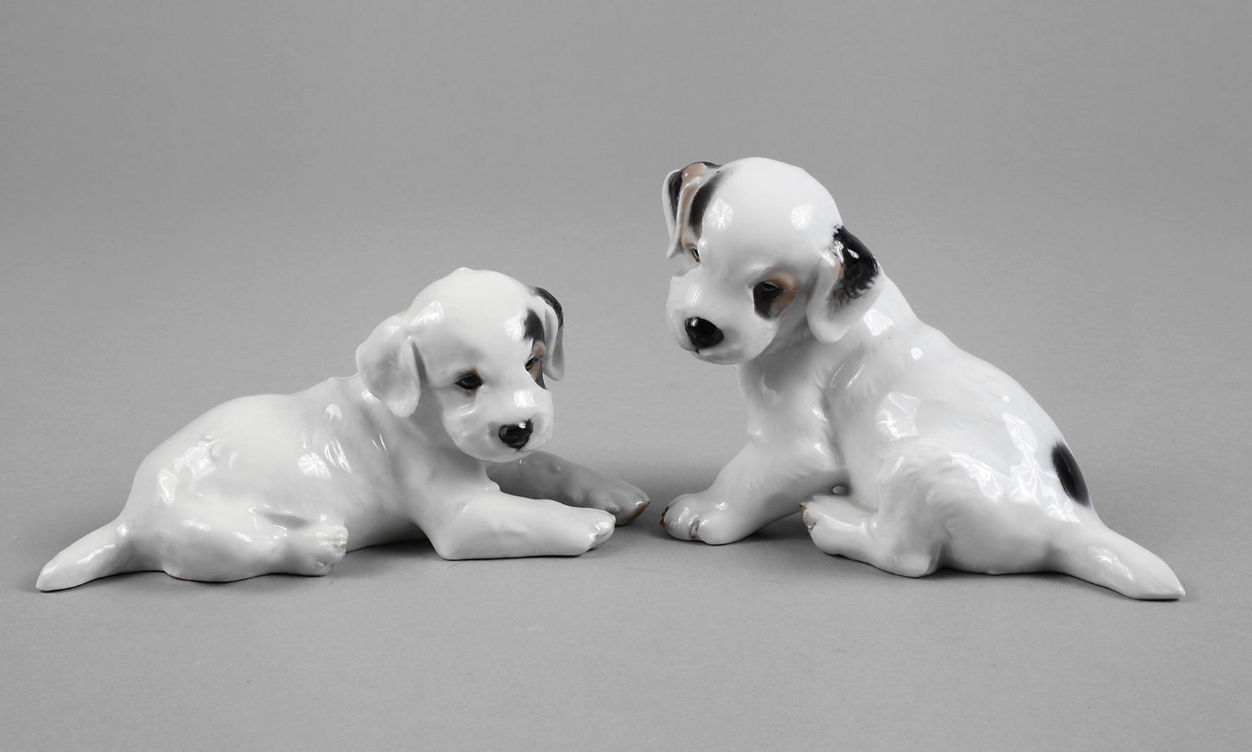 Rosenthal zwei Terrierwelpen
