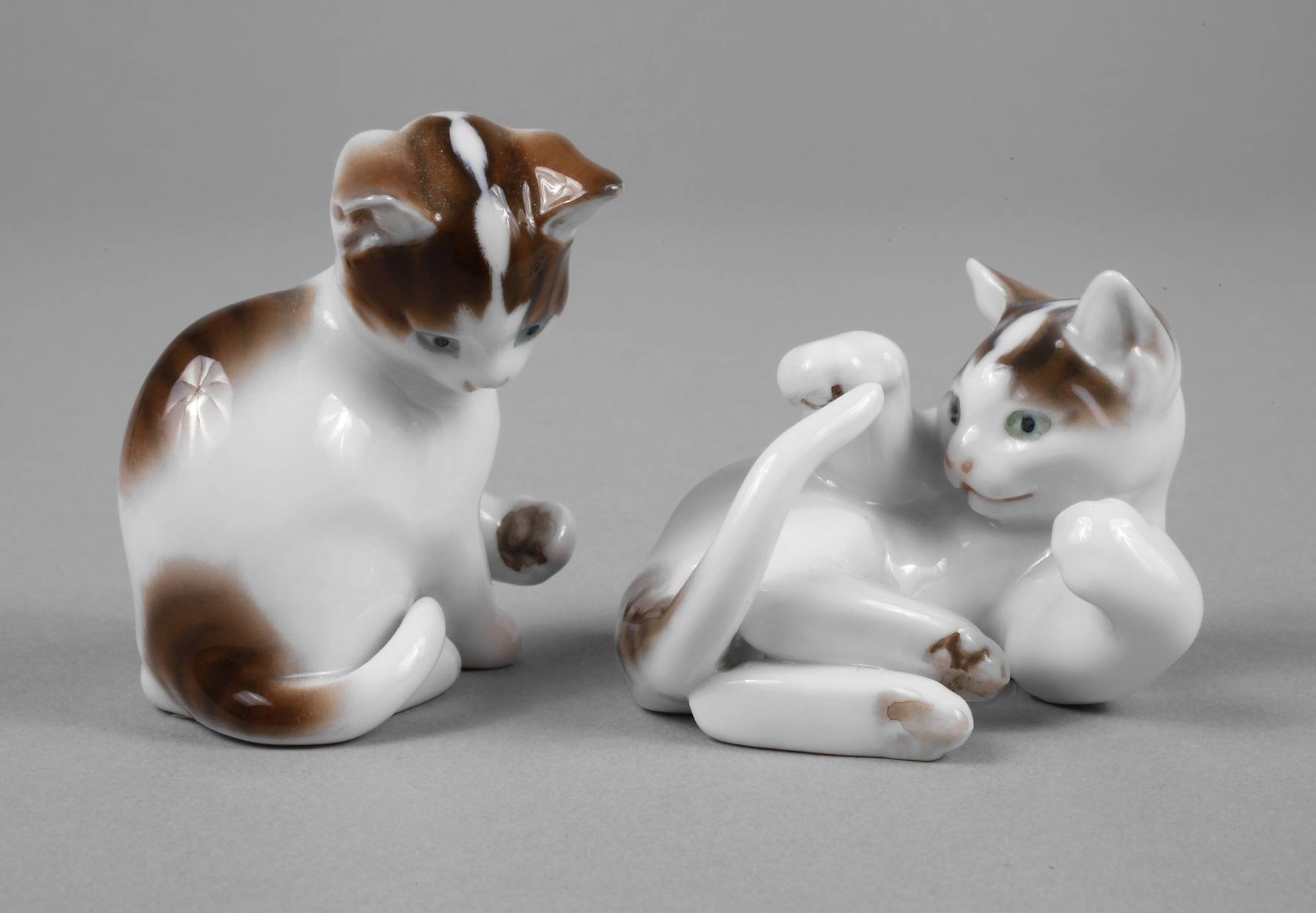 Rosenthal zwei Miniaturkatzen