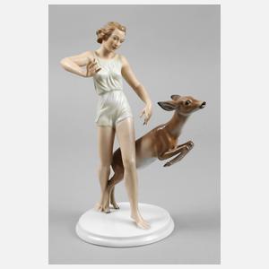 Rosenthal ”Tänzerin mit Reh”