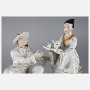 Sitzendorf Chinesengruppe