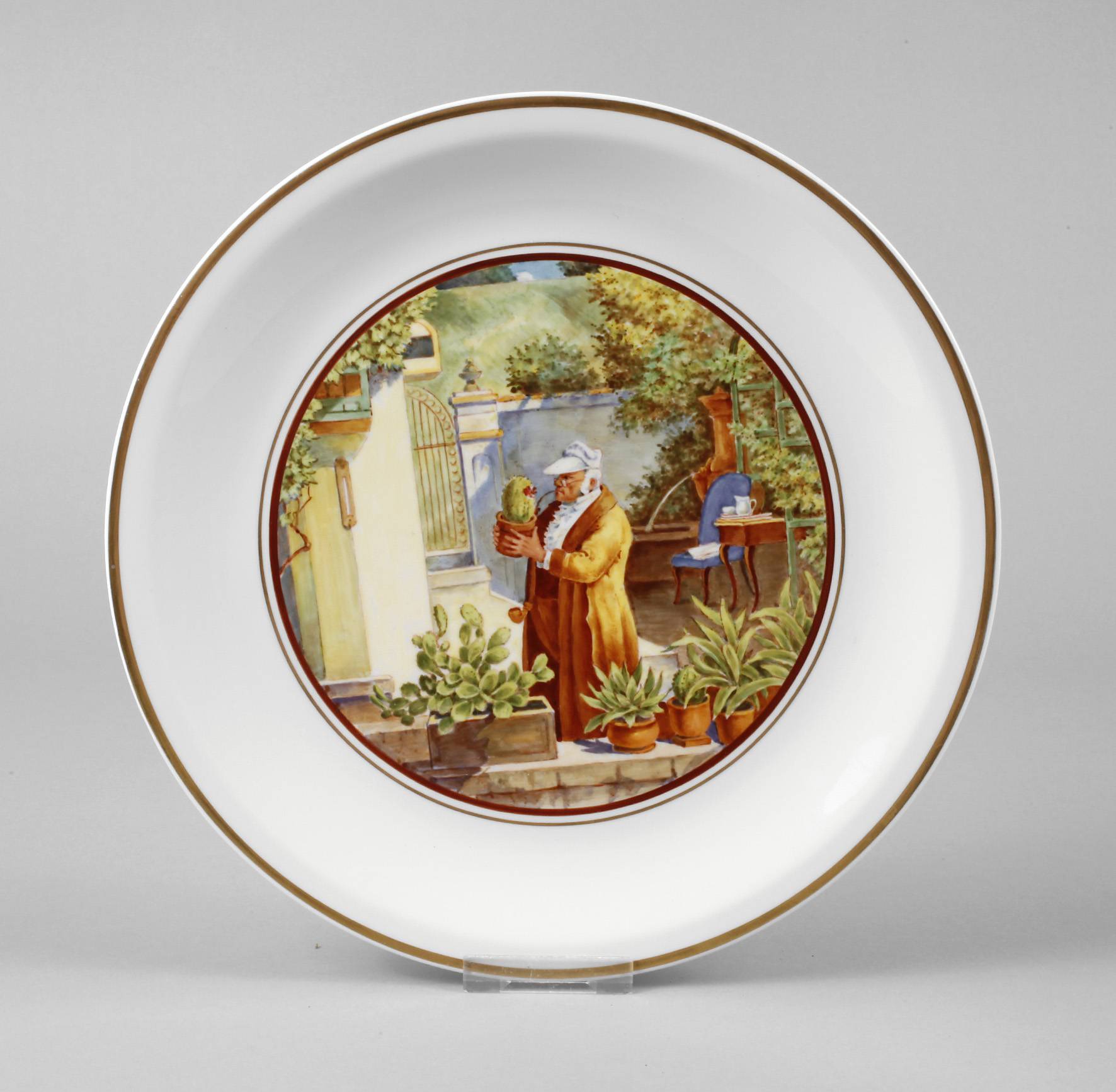 Stich Zwickau Wandteller ”Der Kaktusfreund”