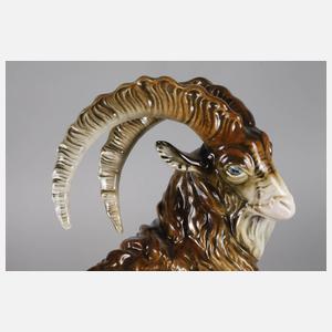 Volkstedt ”Steinbock mit Eidechse”