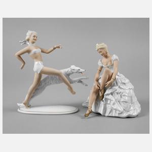 Wallendorf zwei Frauenfiguren